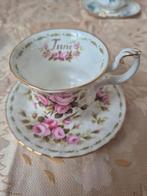 June flower of the month series porselein, Ophalen of Verzenden, Gebruikt, Porselein, Kop en/of schotel