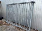 Tuinpoort gegalvaniseerd staal - 265x191cm, Ophalen, Gebruikt, 150 tot 200 cm, Hout