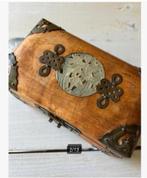 Brocante Bijzondere chinese sieraden kist met Jade en Koper, Ophalen of Verzenden