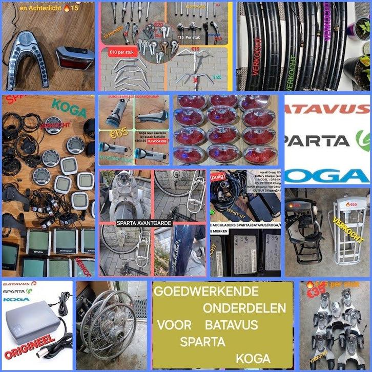 ONDERDELEN SPARTA BATAVUS KOGA VERLICHTING ACCU SENSOR ENZ, Fietsen en Brommers, Fietsonderdelen, Zo goed als nieuw, Algemeen
