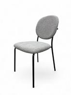 NIEUWE design eetkamerstoelen in lichtgrijze bouclestof, Design, Nieuw, Ophalen of Verzenden, Vijf, Zes of meer stoelen