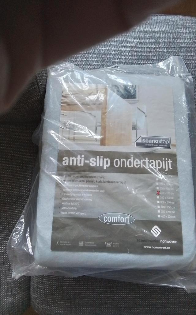 Anti-slip ondertapijt 170 x 240 cm., Huis en Inrichting, Stoffering | Tapijten en Kleden, Nieuw, 200 cm of meer, Rechthoekig, Ophalen