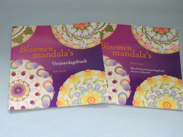 Boek Bloemenmandala's + verjaardagskleurboek - Beika Kruid, Hobby en Vrije tijd, Tekenen, Nieuw, Papier, Schets- of Tekenboek