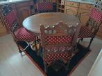 Eettafel met 4 stoelen antiek, Ophalen