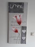 Izgst  doek,schilderij 90 x 40, Ophalen of Verzenden, Minder dan 50 cm, Schilderij, 75 cm of meer