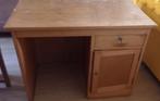 massief beuken houten bureau uit 1950, of klus: konijnenhok, Huis en Inrichting, Bureaus, Ophalen, Gebruikt, Bureau