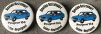 3 BUTTONS - PEUGEOT 104 - 5,5 CM, Verzamelen, Speldjes, Pins en Buttons, Ophalen of Verzenden, Zo goed als nieuw, Overige onderwerpen