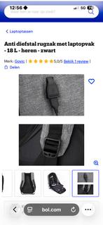 Anti diefstal rugzak met laptopvak - 18 L, Computers en Software, Laptoptassen, Ophalen of Verzenden, 15 inch, Zo goed als nieuw