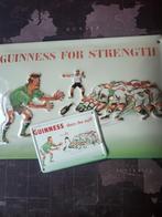 GUINNESS BEER-158- FOR STRENGTH /STUFF TIN - CARD !, Verzamelen, Biermerken, Ophalen, Nieuw, Reclamebord, Plaat of Schild, Overige merken