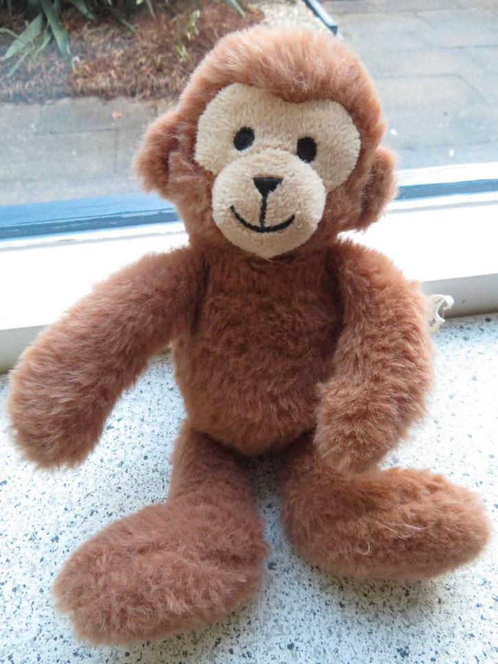 Aap of aapje van Hema meet ca 22 cm superzacht velours, Kinderen en Baby's, Speelgoed | Knuffels en Pluche, Zo goed als nieuw