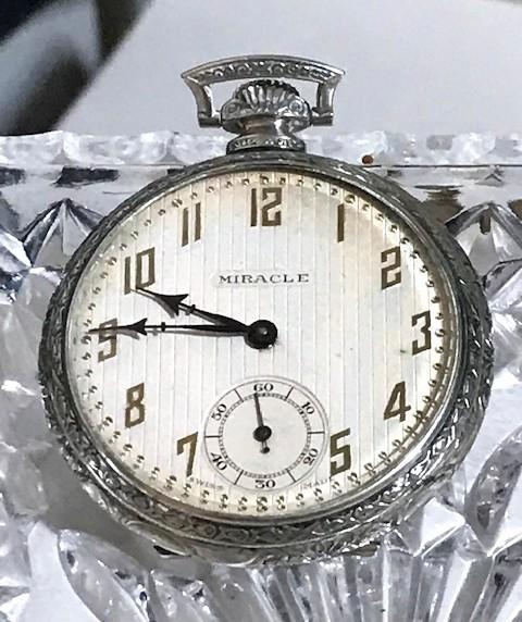 Zakhorloge Atlantis Miracle Swiss Zilver Antiek✨😎🕐🤗💑👌, Sieraden, Tassen en Uiterlijk, Horloges | Antiek, Zakhorloge, Overige merken