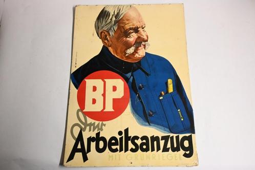 reclamebord duitsland jaren 30 40 werkkleding BP kleding, Verzamelen, Merken en Reclamevoorwerpen, Gebruikt, Reclamebord, Ophalen of Verzenden