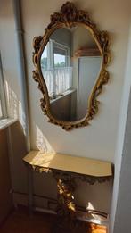 Antieke Console Tafel met Spiegel, Antiek en Kunst, Ophalen, Overige vormen, 50 tot 100 cm, 100 tot 150 cm