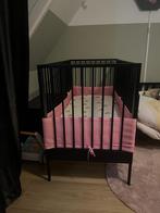 Ledikant Coming Kids Zwart 60x120 cm incl Aerosleep matras, Kinderen en Baby's, Ophalen, Zo goed als nieuw, Ledikant