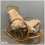 Vintage schommelstoel Stoel Rohe Noordwolde Fauteuil, Gebruikt, Ophalen
