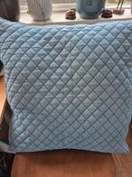 Blauw sierkussen, Ophalen, Zo goed als nieuw, Blauw, Vierkant