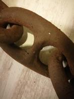 27 KILO!! ZWARE OUDE ANKER /SCHEEPS KETTING 120 CM LENGTE., Ophalen