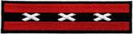 Amsterdam vlag stoffen opstrijk patch embleem #3, Verzamelen, Ophalen of Verzenden, Nieuw, Shirt