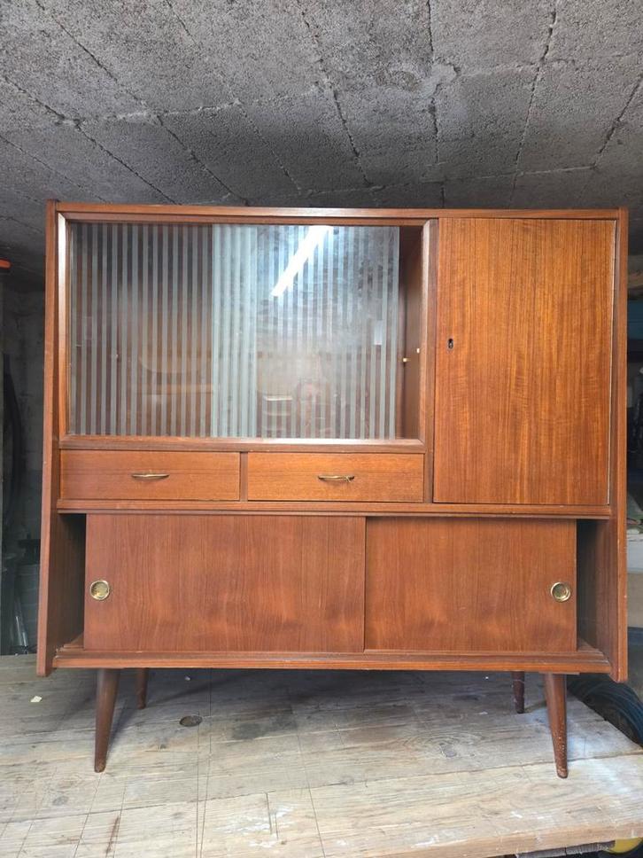 Vintage Dressoir/Buffetkast Jaren 60, Antiek en Kunst, Antiek | Meubels | Kasten, Ophalen of Verzenden