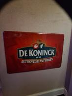 De Koninck Reclamebord, Ophalen of Verzenden, Gebruikt, Reclamebord, Plaat of Schild, De Koninck