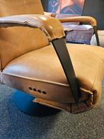 Relaxfauteuil chill-line Deliza rundleer, Huis en Inrichting, Fauteuils, Ophalen, Nieuw, Stof