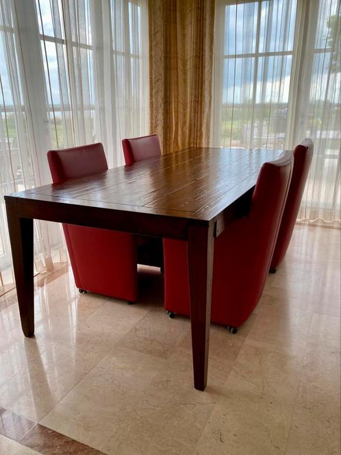 Massief eettafel 240 cm lang 104 cm breed als nieuw!, Huis en Inrichting, Tafels | Eettafels, Zo goed als nieuw, 100 tot 150 cm