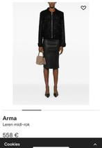 Arma desinger lama leren rok real leather M, Kleding | Dames, Rokken, Maat 38/40 (M), Zwart, Ophalen of Verzenden, Zo goed als nieuw