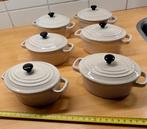 6 Aardewerk Mini Pannetjes met Deksel, Ophalen, Gebruikt, Overige materialen, Overige typen