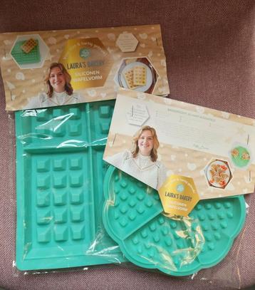 Setje Laura's Bakery siliconen wafelvorm - NIEUW beschikbaar voor biedingen