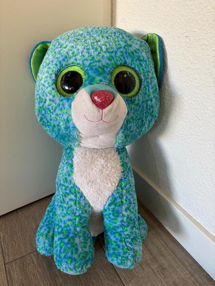 TY glitter oog knuffel XL, Kinderen en Baby's, Speelgoed | Knuffels en Pluche, Gebruikt, Beer, Ophalen of Verzenden