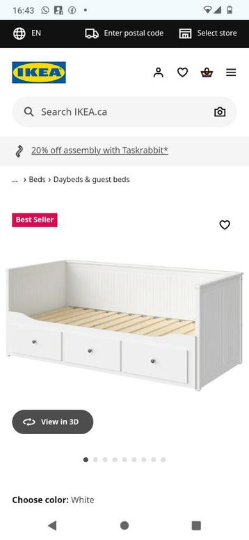 Daybed, uitschuifbed ikea