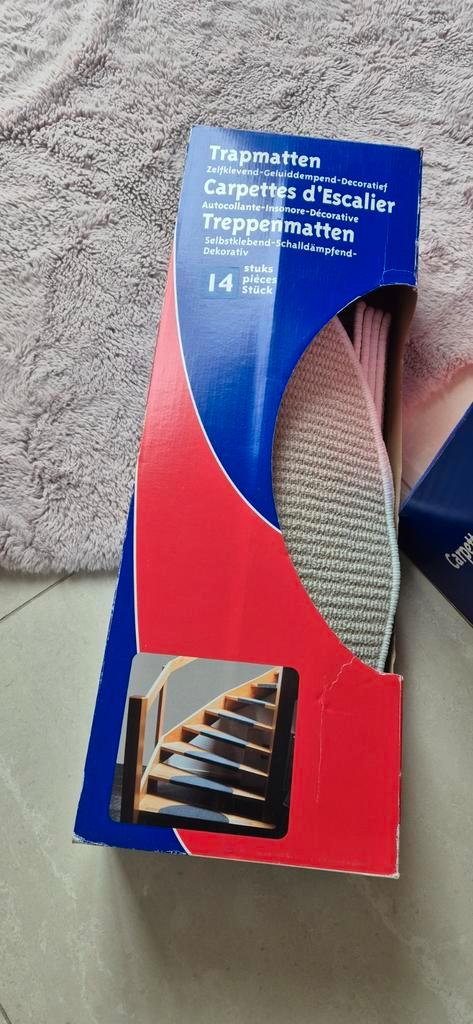 Trapmatten Tweed-step ivoor (14 stuks), Huis en Inrichting, Stoffering | Tapijten en Kleden, Nieuw, Minder dan 50 cm, Minder dan 50 cm