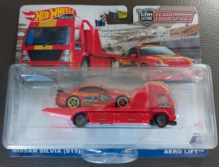 Hot Wheels Premium Team Transport Nissan Silvia (S15), Hobby en Vrije tijd, Modelauto's | Overige schalen, Nieuw, Auto, Ophalen of Verzenden