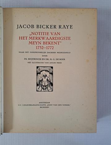 1935 Amsterdam historie illustr. Anton Pieck J. Bicker Raye beschikbaar voor biedingen