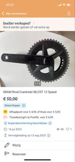 SRAM Rival Crankstel 48/35T, Ophalen, Gebruikt, Racefiets, Crankstel of Pedalen