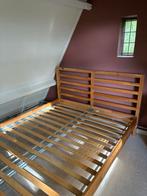 Bedframe Tarva (140x200) incl lattenbodem Luröy, Huis en Inrichting, Ophalen, Gebruikt, Wit, Tweepersoons