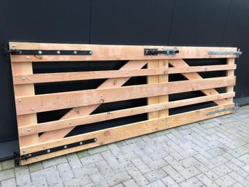 Houten poort | Landhek | Douglas Lariks | 200-300-400 cm beschikbaar voor biedingen