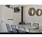 Spiegels wandspiegel bamboo rond, Huis en Inrichting, Woonaccessoires | Spiegels, Ophalen of Verzenden