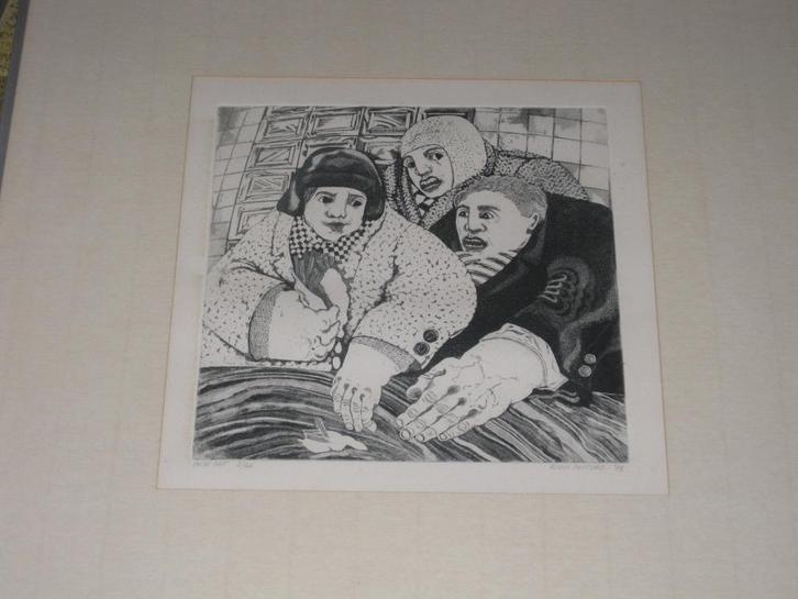 Zeefdruk Litho / Rinus Potters - Patat Met 3/20, Antiek en Kunst, Kunst | Litho's en Zeefdrukken, Ophalen