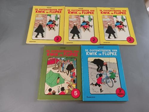 Kwik en Flupke, Guitenstreken SC 2 (3x), 3 HC , en 5, gn 1dr, Boeken, Stripboeken, Meerdere stripboeken, Verzenden