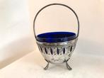 Suikerpot blauw glas, Antiek en Kunst, Ophalen of Verzenden