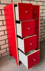 IKEA ladekast 8 vaks ROOD, Huis en Inrichting, Kasten | Ladekasten, Ophalen, 50 tot 100 cm, Zo goed als nieuw, Minder dan 100 cm