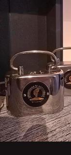 Antieke Chrome spaarbank spaarpot Rotterdam €20, Verzamelen, Spaarpotten, Ophalen of Verzenden, Zo goed als nieuw