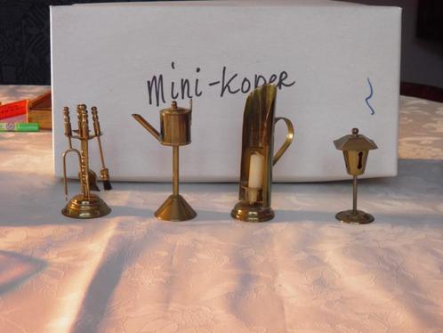 14 oude koperen miniatuurtjes, Antiek en Kunst, Antiek | Koper en Brons, Koper, Ophalen of Verzenden