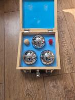 Petanque set in houten kist, Ophalen of Verzenden, Gebruikt, Overige typen