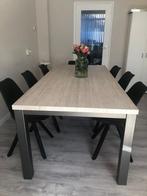 Grote Eettafel - 220x100 cm, Huis en Inrichting, Tafels | Eettafels, Ophalen, Gebruikt, 100 tot 150 cm, Vijf personen of meer