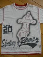 OIBOI skate shirt ecru rood maat 152, Ophalen of Verzenden, Zo goed als nieuw, Meisje, Shirt of Longsleeve