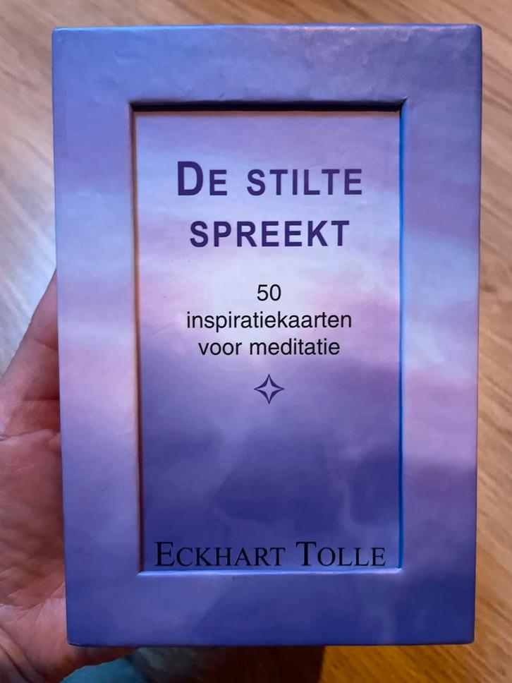De Stilte Spreekt - Eckhart Tolle Inspiratiekaarten, Boeken, Esoterie en Spiritualiteit, Zo goed als nieuw, Achtergrond en Informatie
