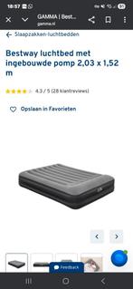 Luxe 2 persoons luchtbed met ingebouwde pomp, Ophalen of Verzenden