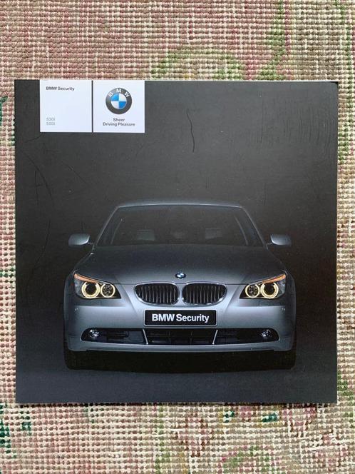 Leaflet folder brochure BMW 530i en 550i E39 Security 2005, Boeken, Auto's | Folders en Tijdschriften, Nieuw, BMW, Ophalen of Verzenden